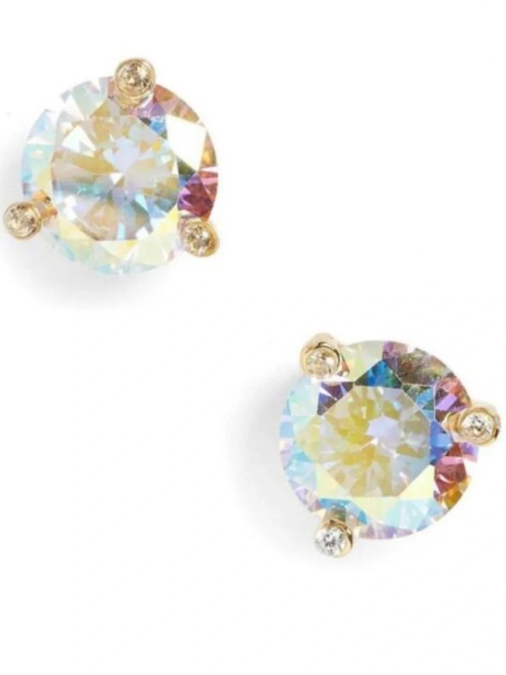 Kate Spade Rise & Shine Stud Earrings peridot ab large